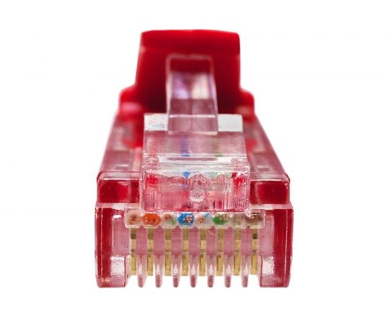 Патч-корд SUPRLAN, U/UTP Cat.5e 4x2 26AWG /7x0.16mm/ Cu LSZH красный 0,5м 10-0151 – изображение 4