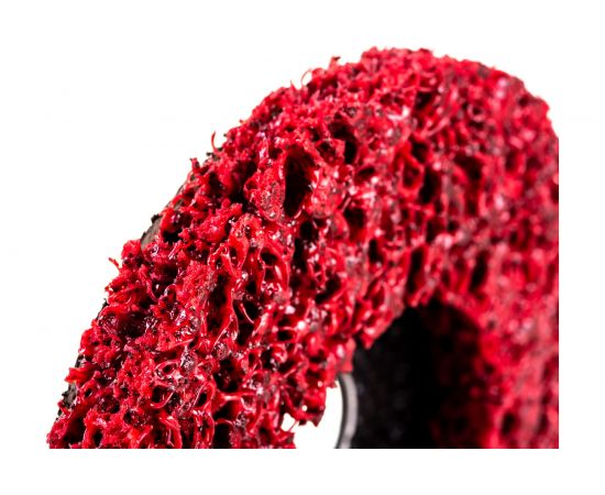 Диск зачистной Clean Strip Red 115х22 мм с фибровой оправкой BlackFox 12575 – изображение 4