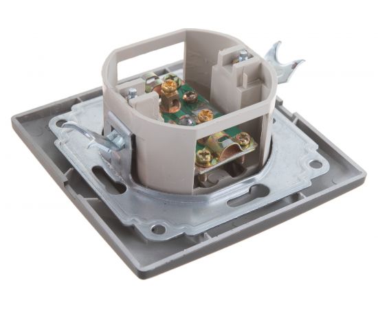 Телевизионная розетка Smartbuy 1-местная 75Ом 5-862МГц черная Венера SBE-01b-S1-TV – изображение 5