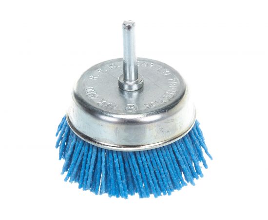 Щетка чашка нейлоновая ZrO2 ПРОФИ (75х6 мм) для дрели SKRAB 35328 – изображение 5