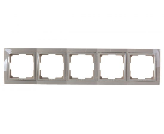 Рамка Smartbuy 5-местная пластик бежевая Нептун SBE-05i-Plastic-FR-5 – изображение 5