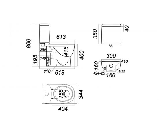 Унитаз-компакт Sanita Luxe Fest с быстросъемным сиденьем-микролифт 00031321 FSTSLCC01040622 – изображение 6