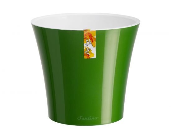 Горшок SANTINO АРТЕ 5 л, 22х20 см, зелёное золото/белый 049125 