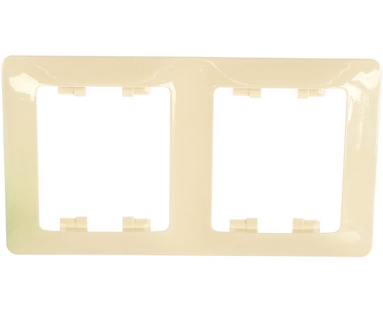 Рамка Schneider Electric 2-м GLOSSA вертикальная, бежевая SchE GSL000206 