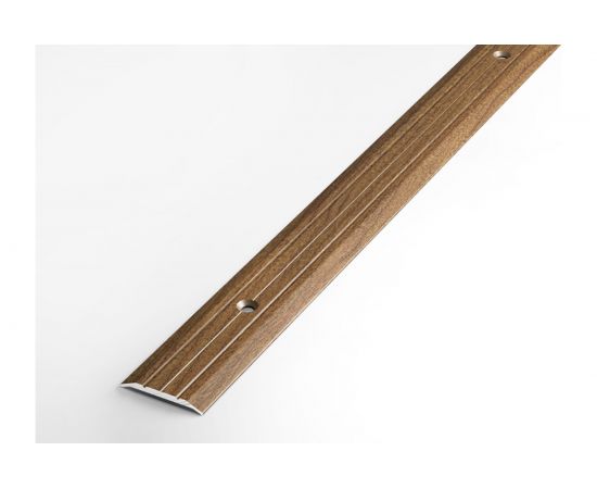 Порог прямой алюминиевый декоративный (25 мм, 1,8 м, Дуб престиж) ЛУКА УТ000025988 