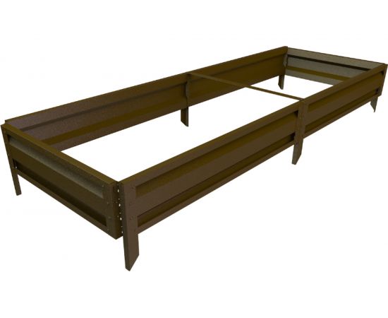 Готовая грядка Delta-Park GL 0.7х2 м, коричневая 30010_GL702Br 