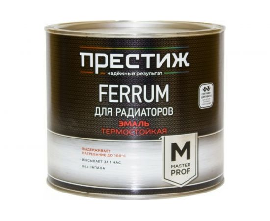 Акриловая эмаль для радиаторов Престиж белая 0,4 кг 28 46661 