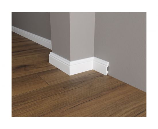 Напольный плинтус Decor-Dizayn ударопрочный влагостойкий под покраску 60Х13Х2000 мм DD27 