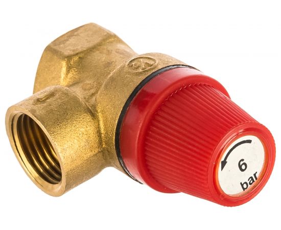 Предохранительный клапан СТМ ТЕРМО 1/2", г/г, 6 Бар CRVP6F12 
