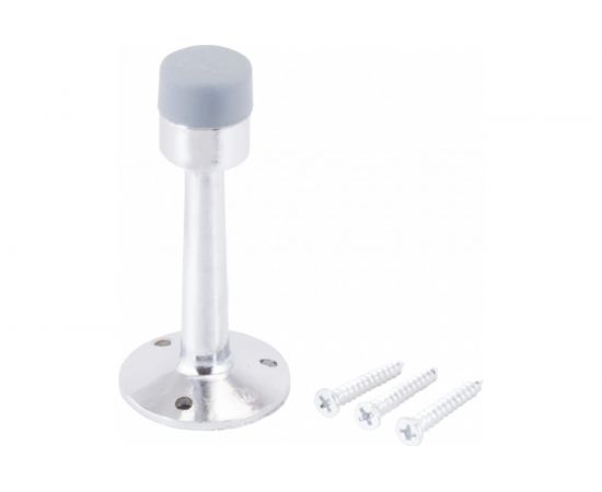 Дверной ограничитель Стандарт (европакет; прямой; хром) 11102 