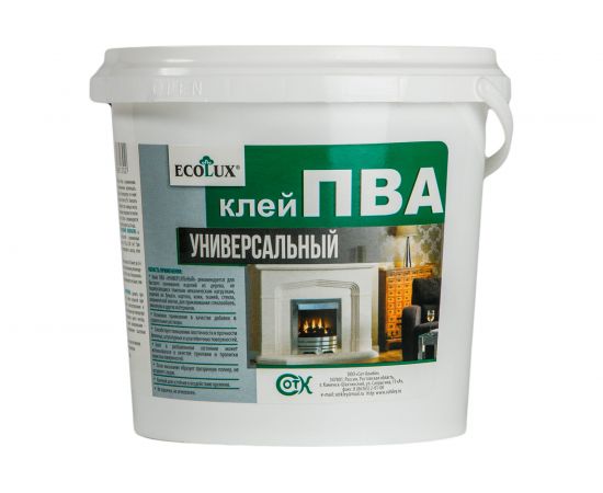 Универсальный клей ПВА ECOLUX 2 кг 4607133681326 