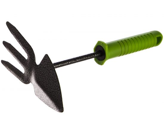 Комбинированная 3-зубая мотыжка, SPARTA защитное покрытие, пластиковая рукоятка 62389 