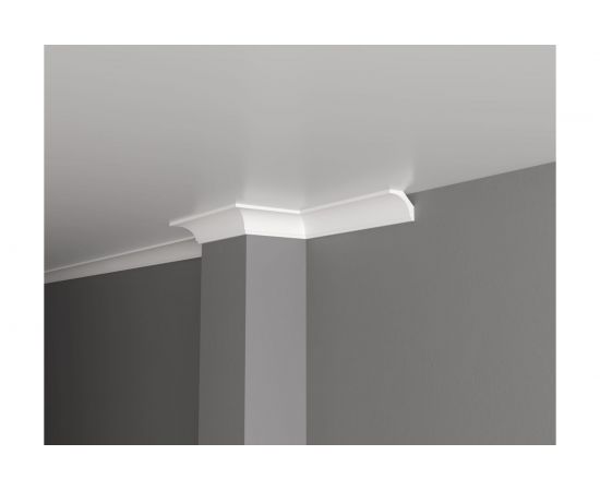 Потолочный карниз Decor-Dizayn ударопрочный влагостойкий под покраску 48Х40Х2000 мм DD13 
