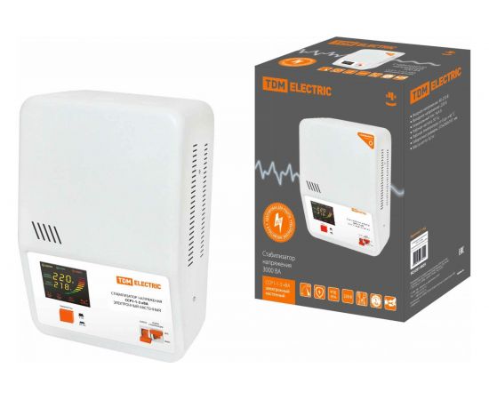 Стабилизатор напряжения TDM ССР1-1-3 кВА электронный настенный SQ1201-0025 