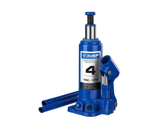 Гидравлический бутылочный домкрат 4т, 192-374мм, ЗУБР Профессионал T50 43060-4_z01 