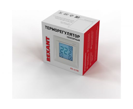 Терморегулятор REXANT сенсорный RX-419B бежевый 51-0585 – изображение 13