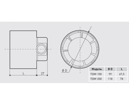 Вентилятор Soler&Palau TDM-300 RE 03-0101-413 – изображение 2
