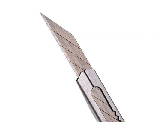 Канцелярский нож BRAUBERG 9 мм Extra 30 металлический лезвие 30 автофиксатор подвес 237084 – изображение 2