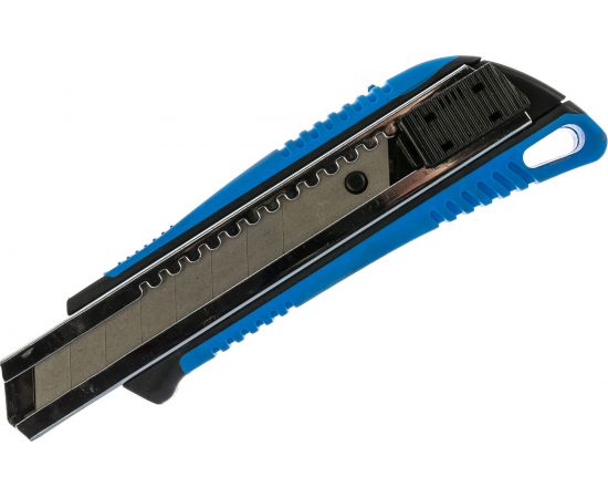 Строительный нож с двухкомпонентной ручкой и металлической направляющей 18мм Jettools JT1602300 – изображение 2