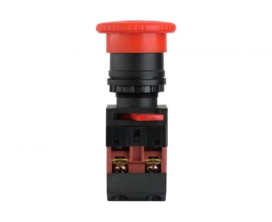 Кнопка duwi AE-22 Грибок с фиксацией красная d22мм 1з+1р, 26863 5 – изображение 2