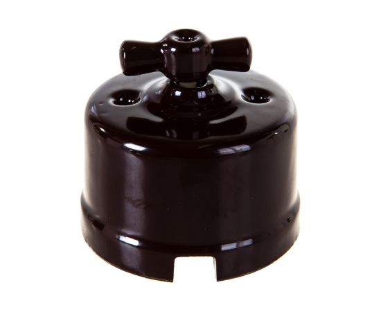 Двухклавишный выключатель Retrika, ретро цвет коричневый R-SW-22 – изображение 2