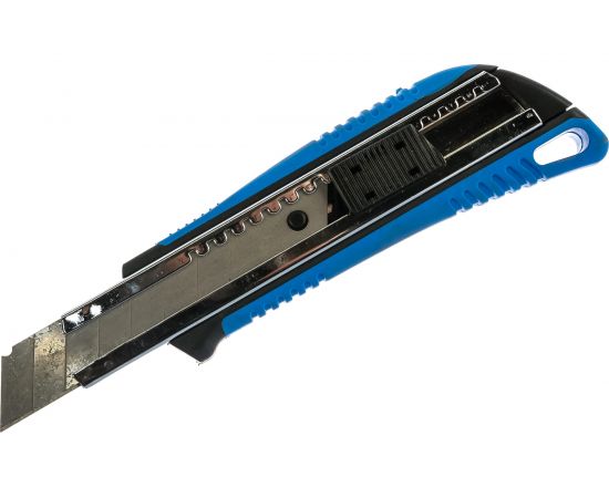 Строительный нож с двухкомпонентной ручкой и металлической направляющей 18мм Jettools JT1602300 – изображение 3