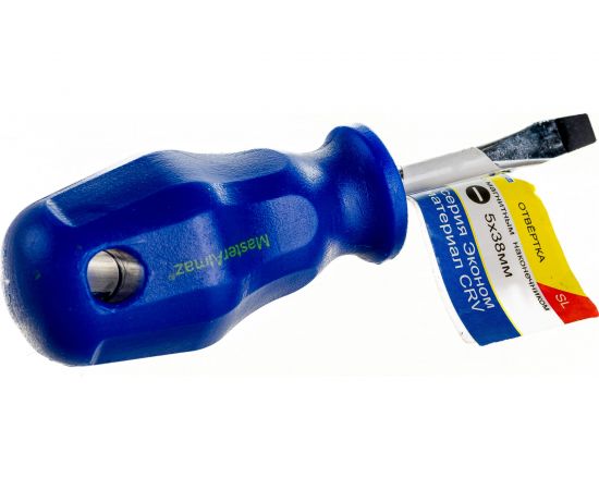 Плоская шлицевая отвертка МастерАлмаз эконом, 5 мм-38 мм 10504085 – изображение 3