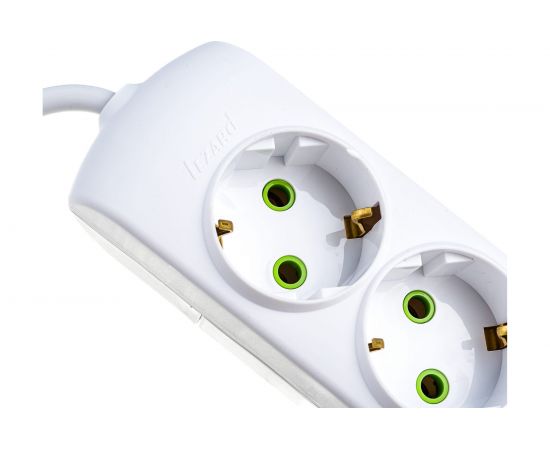 Удлинитель Lezard LETITIA с заземлением 6 входов 2 метра 721-0602-601 – изображение 4