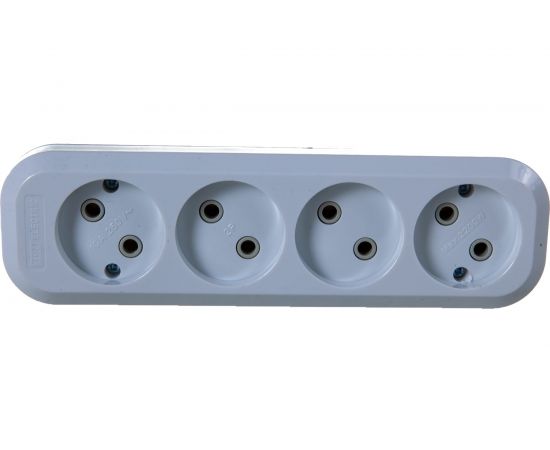 Розеточная колодка TDM 4 гнезда 10А белая SQ1806-0011 – изображение 4