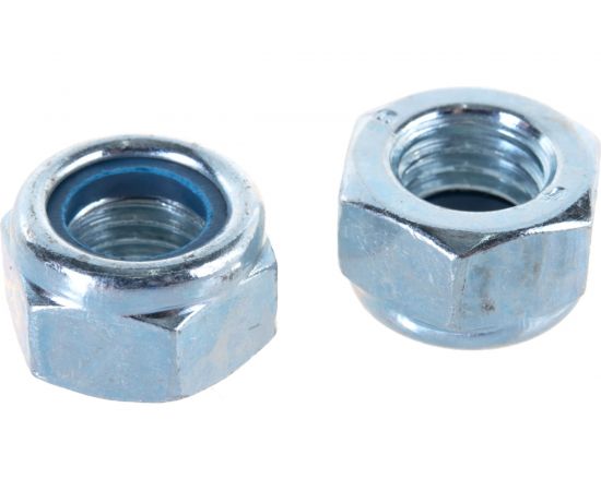 Шестигранные гайки со стопорным кольцом Профикреп DIN985 Zn пакет, М12 2 шт 112996 – изображение 4