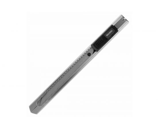 Канцелярский нож BRAUBERG 9 мм Extra 30 металлический лезвие 30 автофиксатор подвес 237084 – изображение 5