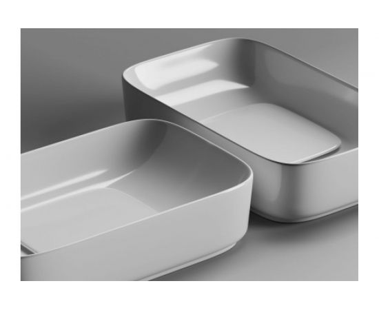 Накладной умывальник чаша Ceramica Nova Element прямоугольная, 600х375х145 мм CN5021 – изображение 6