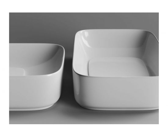 Накладной умывальник чаша Ceramica Nova Element прямоугольная, 600х375х145 мм CN5021 – изображение 7