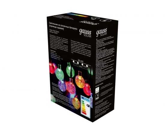 Садовая гирлянда GAUSS мультицвет Solar GS031 – изображение 8