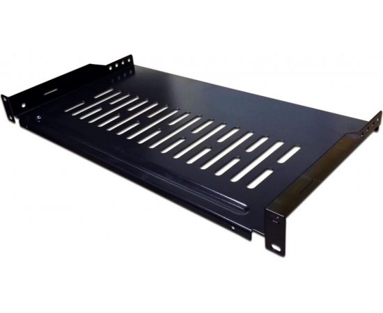 Консольная полка TWT с возможностью установки заднего фиксатора, глубина 250мм CB-SFBF250-1U/18 