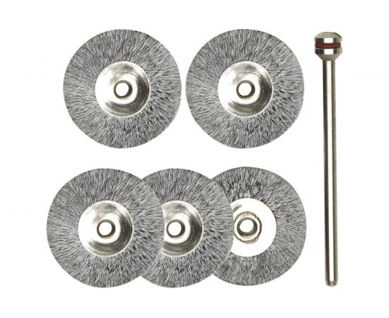 Щетка-диск из нержавеющей стали с дискодержателем (5 шт; 22 мм) Proxxon PR- 28956 