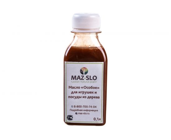 Масло для игрушек и посуды из дерева MAZ-SLO ""Особое"" цвет Фундук, 100 мл 8064905 