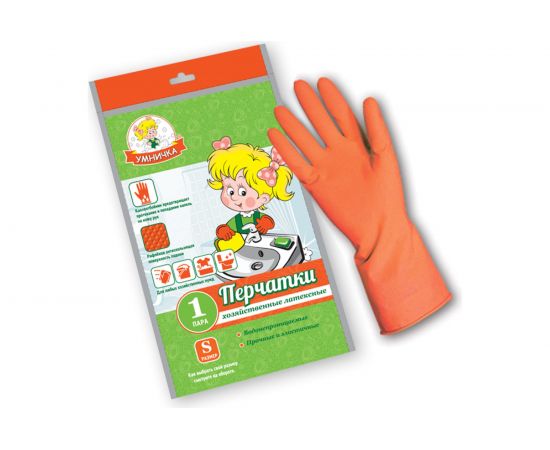 Латексные перчатки Умничка S, 40 г, MPU-S 