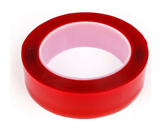 Прозрачная, двусторонняя, акриловая клейкая лента TORSO 30 мм х 5 м 1293512 