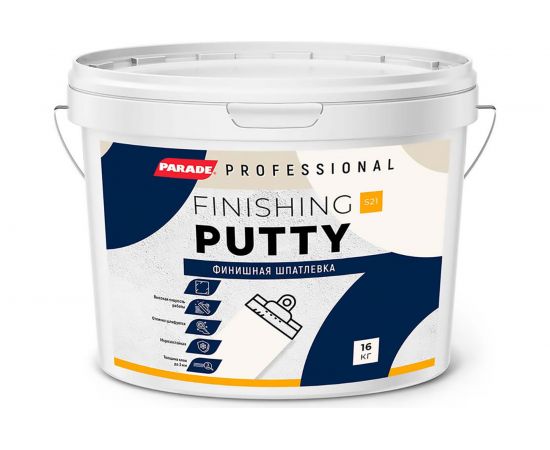Шпатлевка акриловая PROFESSIONAL S21 финишная 16 кг Россия PARADE Лк-00011758 