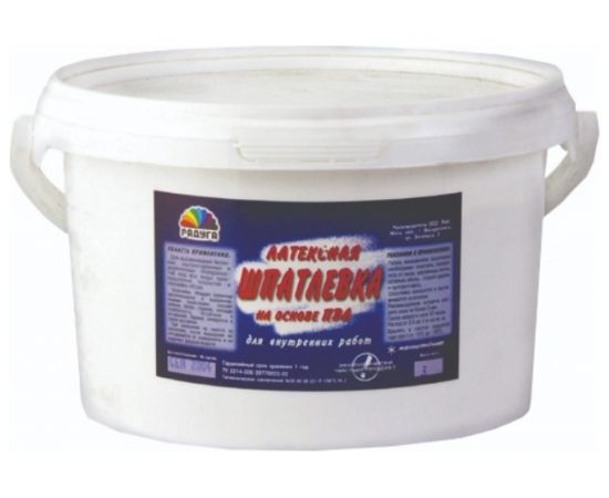 Шпатлевка латексная на основе ПВА 1 кг Радуга 8 7426 