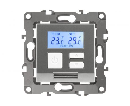 Терморегулятор универсальный 230В, Imax16А, IP20, алюминий ЭРА 12-4111-03 Б0031273 