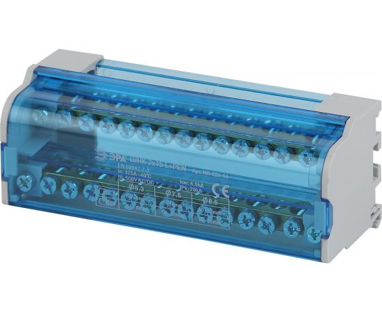 Шины на DIN-рейку в корпусе ЭРА NO22414 ШНК 2х15 L+PEN Б0043932 