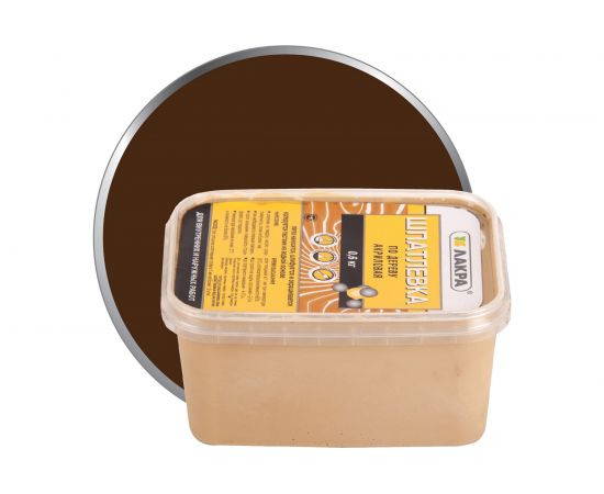 Шпатлевка по дереву Махагон 0,6 кг Лакра 90001091131 – изображение 2