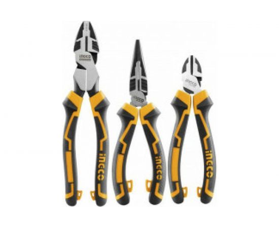 Набор шарнирно-губцевого инструмента INGCO усиленные 3 пред. INDUSTRIAL HKHLPS2832 – изображение 2