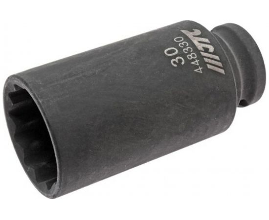 Головка торцевая 1/2” 30 12-ти гранная ударная тонкостенная L=82мм JTC 448330 – изображение 2