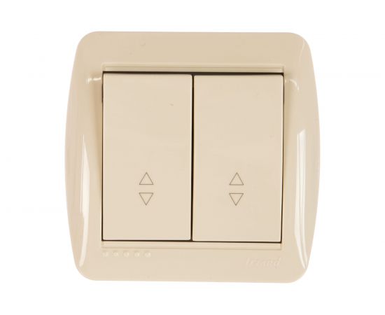 Проходной двойной выключатель Lezard DEMET кремовый 711-0300-106 – изображение 2