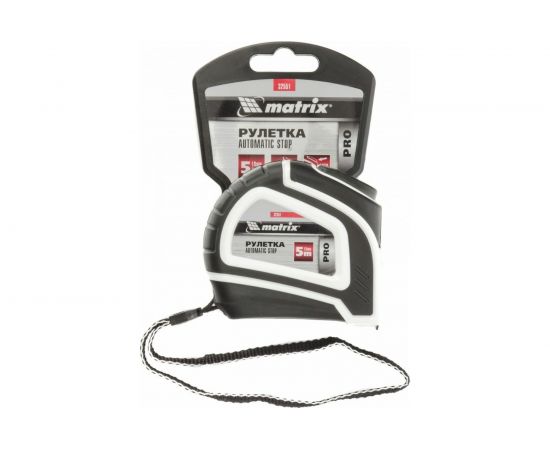 Рулетка MATRIX Autostop 5 м х 19 мм 32551 – изображение 3