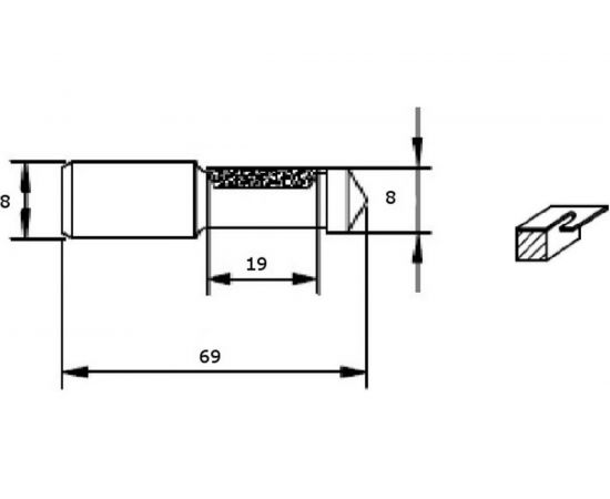 Фреза HM копировальная (8х19х69 мм) REDVERG 840291 6625653 – изображение 3