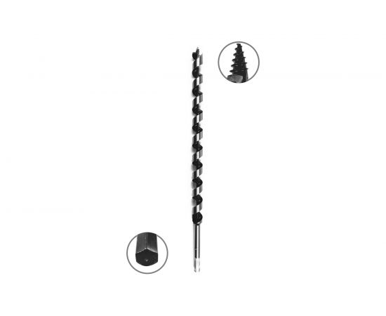 Сверло по дереву винтовое (22x460 мм; HEX) VIRA 552046 – изображение 3
